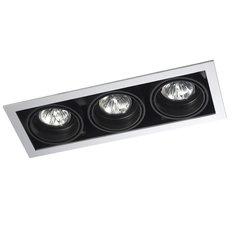 Точечный светильник с металлическими плафонами чёрного цвета Leds-C4 DM-0055-N3-00