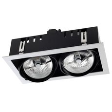 Точечный светильник с металлическими плафонами чёрного цвета Leds-C4 DM-1156-N3-00