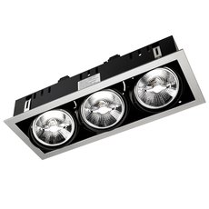 Точечный светильник с металлическими плафонами чёрного цвета Leds-C4 DM-1157-N3-00