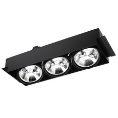 Точечный светильник с металлическими плафонами чёрного цвета Leds-C4 DM-1161-60-00