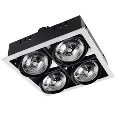 Точечный светильник с металлическими плафонами чёрного цвета Leds-C4 DM-0064-N3-00