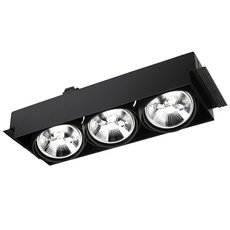 Точечный светильник с металлическими плафонами чёрного цвета Leds-C4 DM-0083-60-00