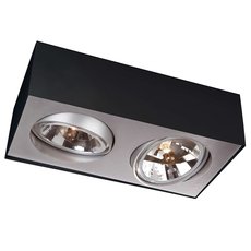 Точечный светильник с арматурой чёрного цвета, металлическими плафонами Lirio 57002/30/LI
