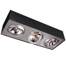 Точечный светильник с арматурой чёрного цвета, металлическими плафонами Lirio 57003/30/LI