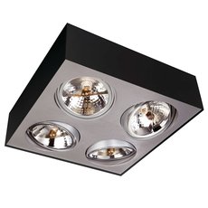 Точечный светильник с арматурой чёрного цвета, металлическими плафонами Lirio 57004/30/LI