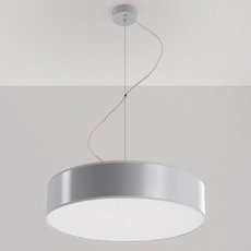 Светильник с арматурой серебряного цвета, плафонами белого цвета SOLLUX LIGHTING SL.0116