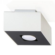 Точечный светильник с арматурой белого цвета, плафонами чёрного цвета SOLLUX LIGHTING SL.0066