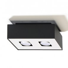 Точечный светильник с арматурой чёрного цвета, металлическими плафонами SOLLUX LIGHTING SL.0071