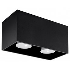 Точечный светильник с металлическими плафонами чёрного цвета SOLLUX LIGHTING SL.0381