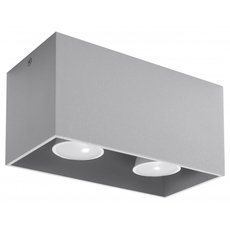 Точечный светильник с арматурой серого цвета, металлическими плафонами SOLLUX LIGHTING SL.0382