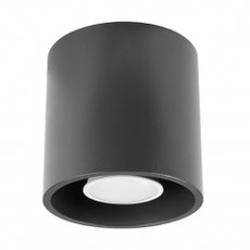 Точечный светильник с металлическими плафонами серого цвета SOLLUX LIGHTING SL.0568