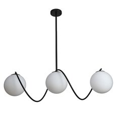 Светильник с арматурой чёрного цвета, плафонами белого цвета BayerLux 4388314