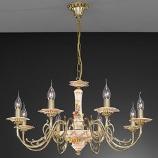 Люстра круглые La Lampada L 1206/8.26 Ceramic Madreperla