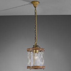 Светильник с арматурой бронзы цвета, плафонами прозрачного цвета La Lampada L 3861/1.40
