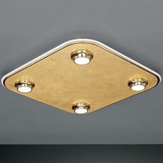 Светильник с арматурой золотого цвета, металлическими плафонами La Lampada PL 55/4.28