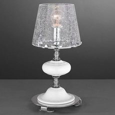 Настольная лампа с арматурой белого цвета La Lampada TL 2021/1.02