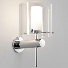 Светильник для ванной комнаты с стеклянными плафонами прозрачного цвета Astro 0342