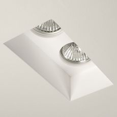 Точечный светильник с гипсовыми плафонами белого цвета Astro 5654