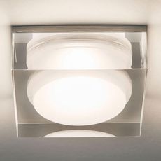Точечный светильник с арматурой белого цвета, плафонами прозрачного цвета Astro 5753