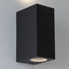Светильник для ванной комнаты с арматурой чёрного цвета, металлическими плафонами Astro 7128