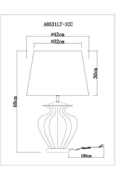 Nastolnaya lampa arte lamp sheldon a8532lt 1cc 1