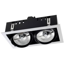 Точечный светильник с металлическими плафонами чёрного цвета Leds-C4 DM-0062-N3-00