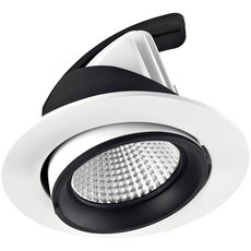 Точечный светильник с арматурой белого цвета, стеклянными плафонами Leds-C4 90-4793-14-37