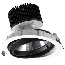 Точечный светильник с арматурой белого цвета, стеклянными плафонами Leds-C4 90-3504-14-37