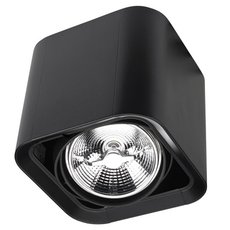 Точечный светильник с металлическими плафонами чёрного цвета Leds-C4 90-3546-60-00
