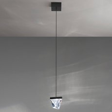 Светильник с арматурой чёрного цвета, плафонами прозрачного цвета FABBIAN F41 A01 21