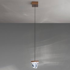 Светильник с арматурой бронзы цвета, плафонами прозрачного цвета FABBIAN F41 A01 76
