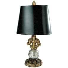 Настольная лампа с плафонами чёрного цвета Flambeau FB/FLEUR DE LIS