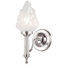 Светильник для ванной комнаты с арматурой никеля цвета, плафонами белого цвета Elstead Lighting BATH/CARROLL3 PN