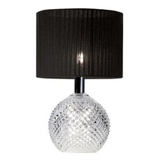 Настольная лампа с текстильными плафонами чёрного цвета FABBIAN D82B0101
