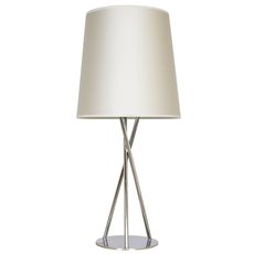 Настольная лампа с арматурой хрома цвета, плафонами белого цвета Natural Concepts NC-ALICE-TL-S