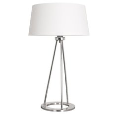 Настольная лампа с арматурой хрома цвета, плафонами белого цвета Natural Concepts NC-ALICE-TL-L