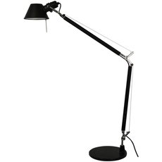 Настольная лампа с арматурой чёрного цвета, плафонами чёрного цвета Artemide A004430+A005330 (Michele De Lucchi, Giancarlo Fassina)