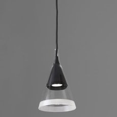 Светильник с арматурой чёрного цвета, плафонами прозрачного цвета Artemide 1939030A (David Chipperfield)
