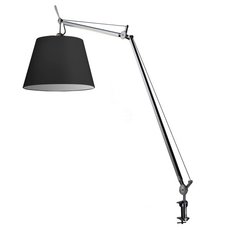 Настольная лампа с текстильными плафонами чёрного цвета Artemide 0564010A+0772010A+A004100 (MEGA)