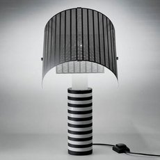 Настольная лампа с арматурой чёрного цвета Artemide A000300 (Mario Botta)