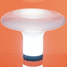 Настольная лампа с плафонами прозрачного цвета Artemide 0054010A (Angelo Mangiarotti)