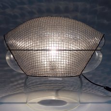 Настольная лампа с стеклянными плафонами прозрачного цвета Artemide 0060010A (Gae Aulenti)