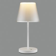 Настольная лампа с арматурой белого цвета, пластиковыми плафонами ACB ILUMINACION 3781 (S378110B)