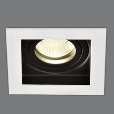 Точечный светильник с арматурой белого цвета, плафонами чёрного цвета ACB ILUMINACION 3679/1 (P36791B)