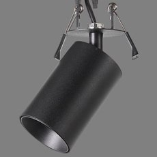 Точечный светильник с арматурой чёрного цвета, металлическими плафонами ACB ILUMINACION 3764/9 (E37640N)