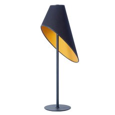 Настольная лампа с арматурой чёрного цвета, текстильными плафонами АртПром Bee T1 12 02/21