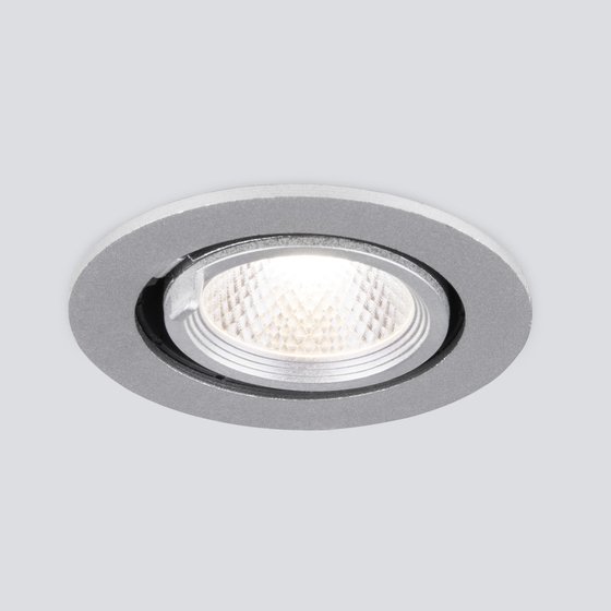 Vstraivaemyy tochechnyy svetodiodnyy svetilnik 9918 led 9w 4200k serebro a052457 0004