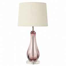 Настольная лампа с арматурой розового цвета, текстильными плафонами GH TL147-1-NI