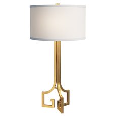 Настольная лампа с арматурой латуни цвета, плафонами белого цвета GH TL072-2-BRS
