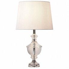 Настольная лампа с текстильными плафонами белого цвета GH TL140-1-NI